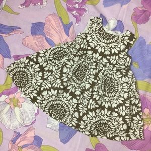 Like New Carter’s Toddler formal White/Brown Dress Girl 24M